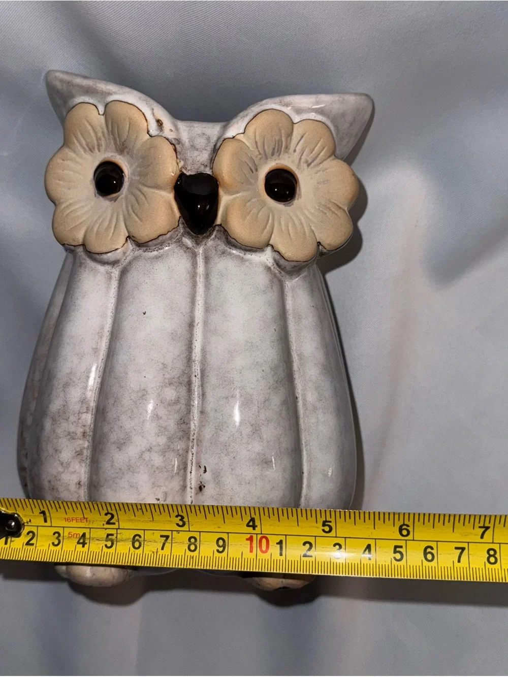 Ceramic Owl Planter in Cream